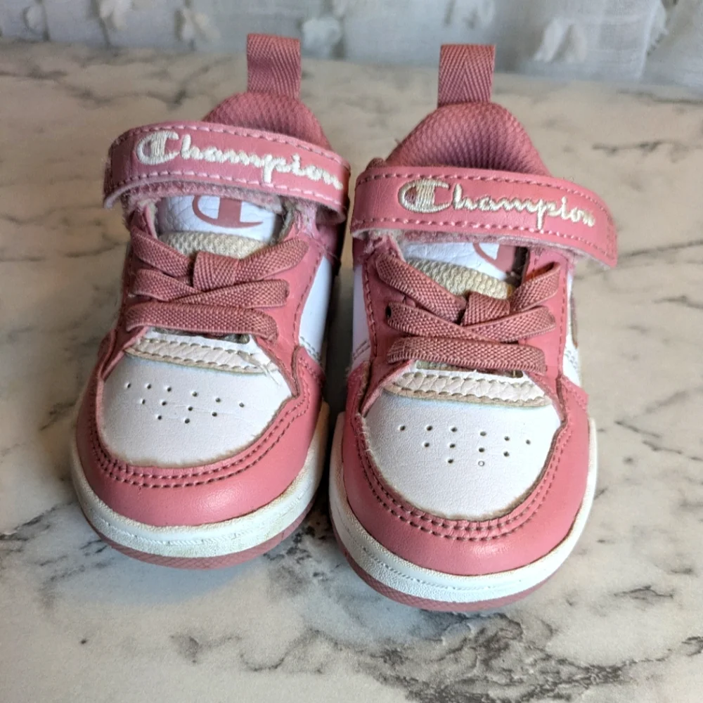 Champion Toddler‎ Pink and White Sneakers - Picture 2 of 5